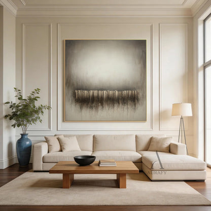 Wabi Sabi Gray Beige Minimalist Home Decor Accent Piece AURA269