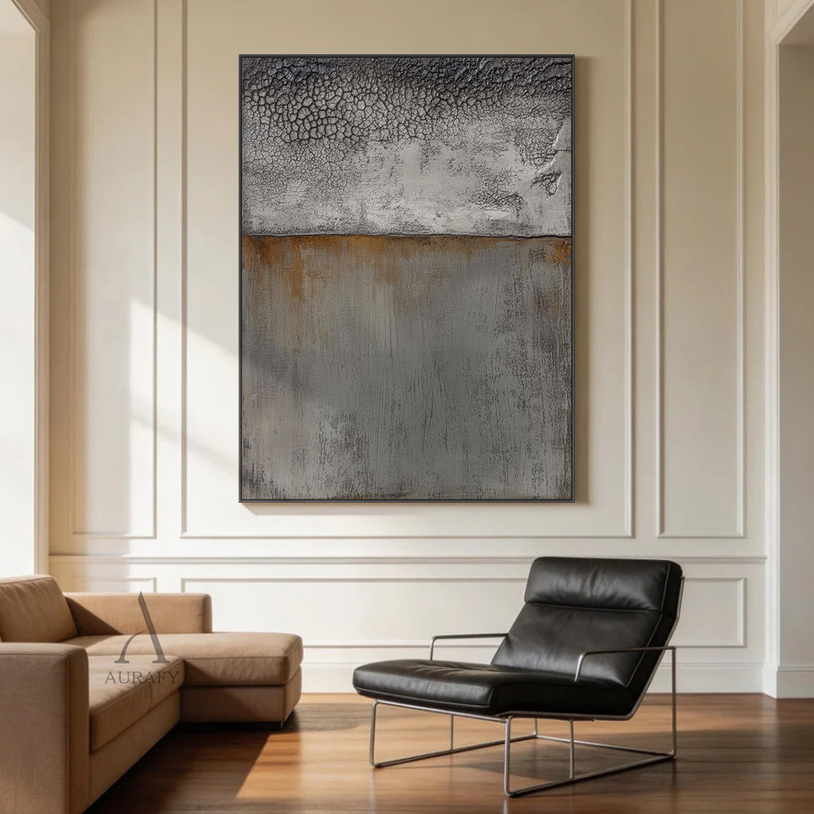 Gray WABI SABI Minimalist Living Room Decor Accent Piece AURA305