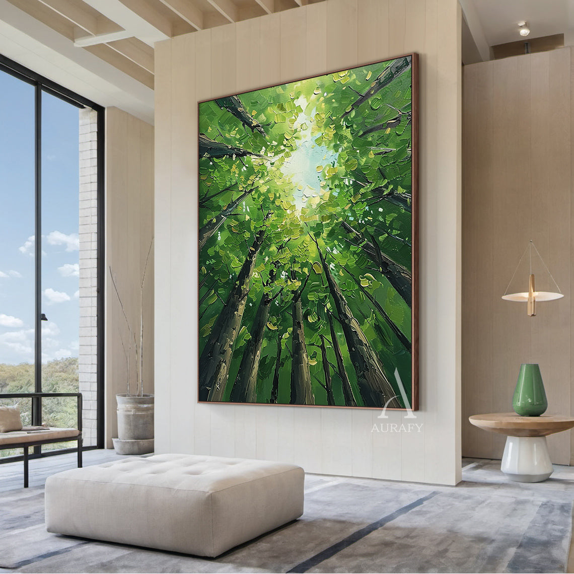 Green Landscape Modern Natural Style Art for Home Decor AURA322