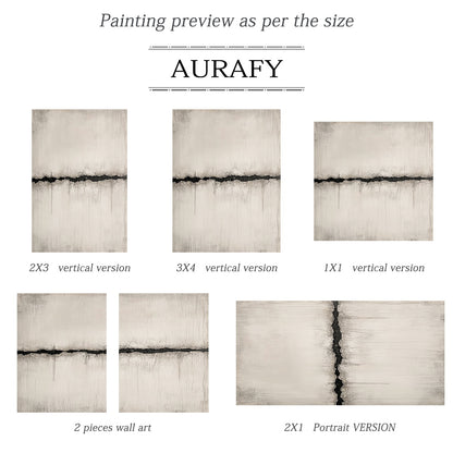 Wabi-Sabi Plaster Textured Abstract Art Japandi Minimalist High-Relief Beige Tactile Knife Stroke Wall Decor AURA721