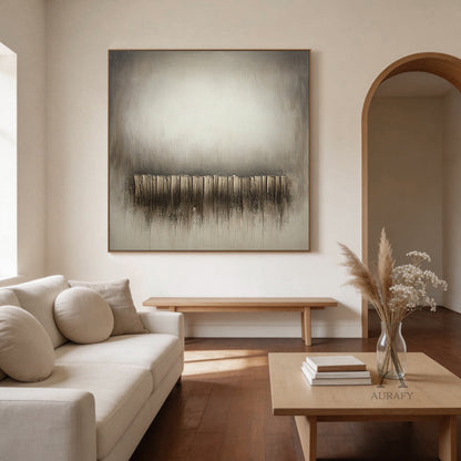Wabi Sabi Gray Beige Minimalist Home Decor Accent Piece AURA269