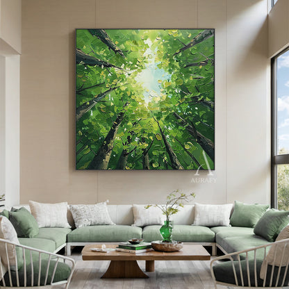 Green Landscape Modern Natural Style Art for Home Decor AURA322
