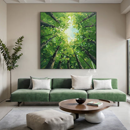 Green Landscape Modern Natural Style Art for Home Decor AURA322