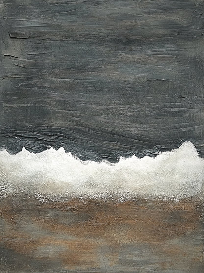 General Abstract Black Brown Wall Art for Living Room Decor AURA279