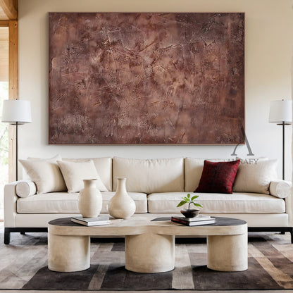 Red Abstract Wall Art Modern Living Room Minimalist Home Decor AURA240