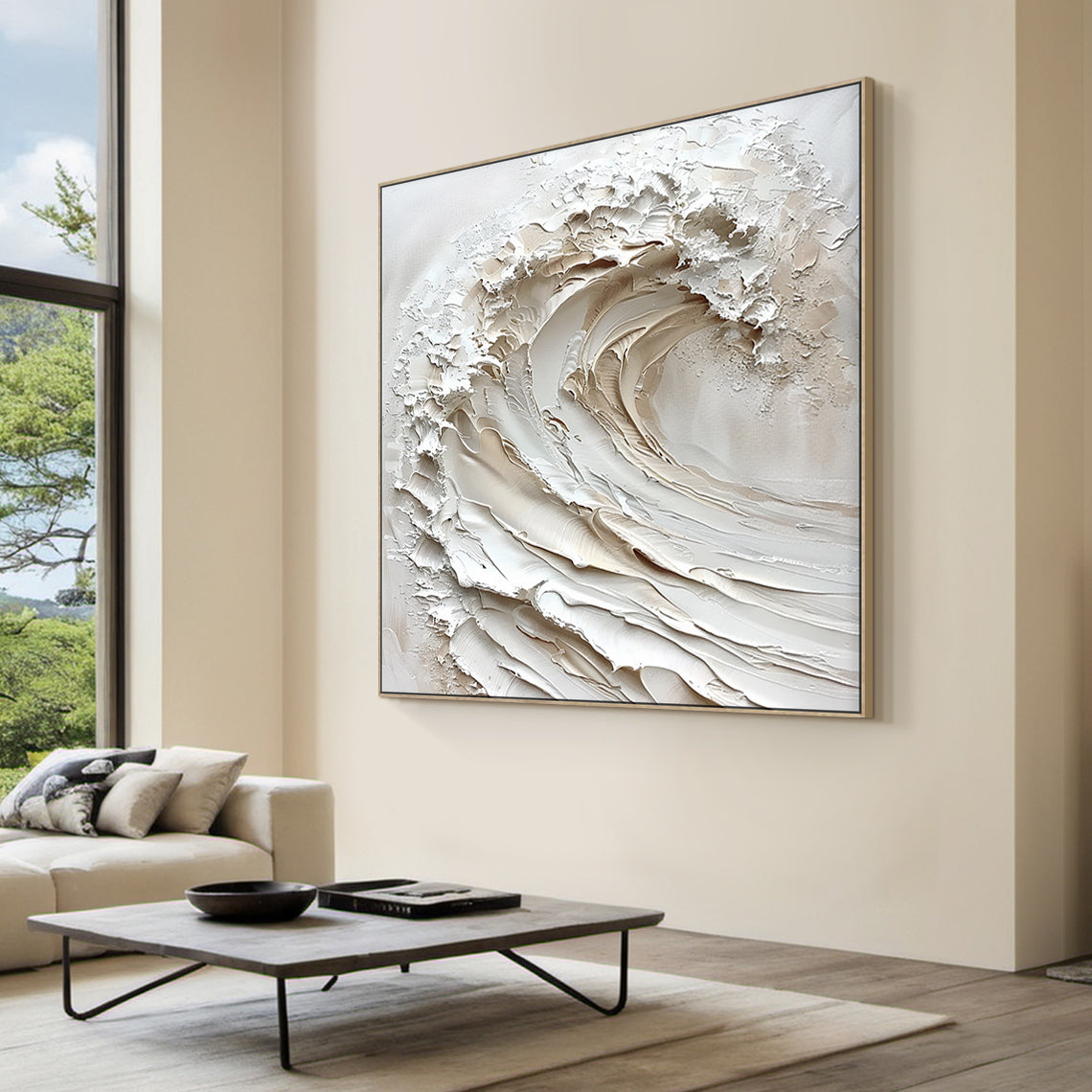 Ivory Surge-Beige Spatial Field-AURA089