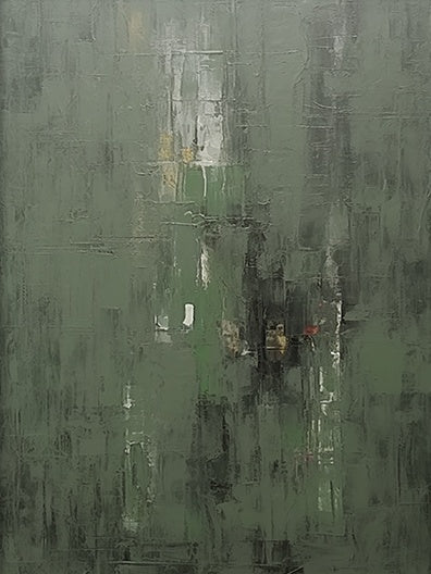 Quiet Green-Minimal Abstract Spatial Field-AURA097