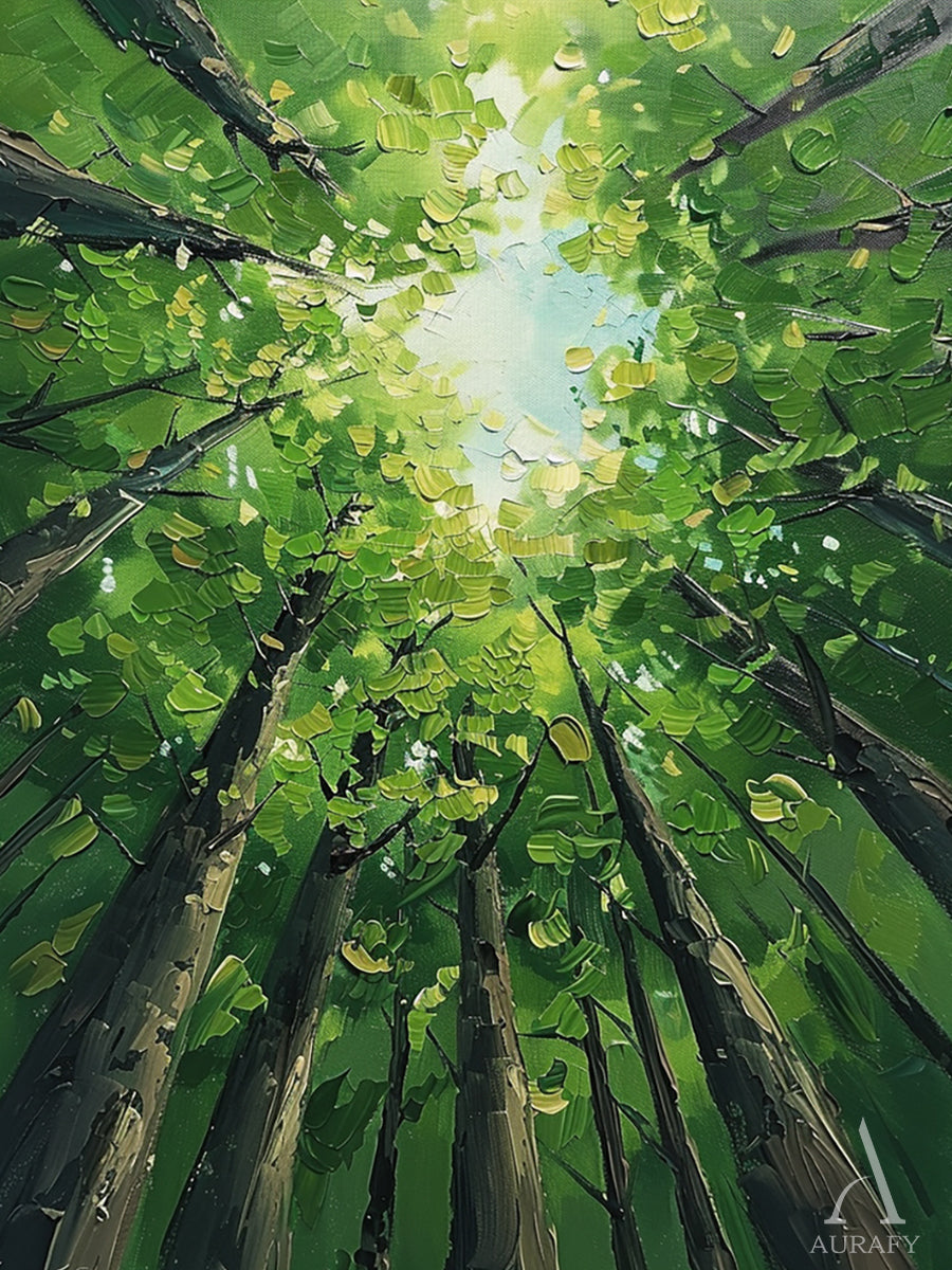 Green Landscape Modern Natural Style Art for Home Decor AURA322
