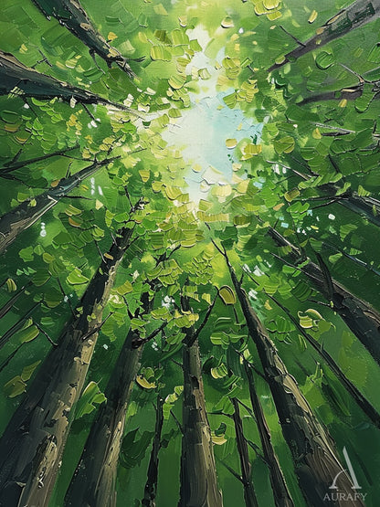 Green Landscape Modern Natural Style Art for Home Decor AURA322
