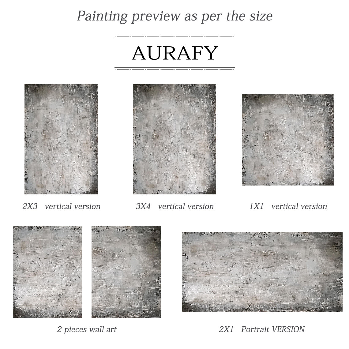 3D Textured Gray Abstract Painting Tactile Mottled Knife Strokes Modern Sculpted Canvas AURA479