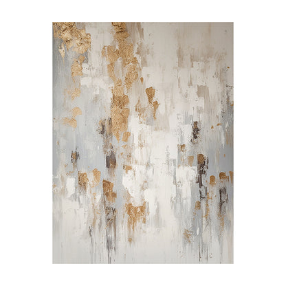 General Abstract Beige Yellow Plaster Textured Art Tactile Surface Flowing Brushstrokes Modern Organic AURA462