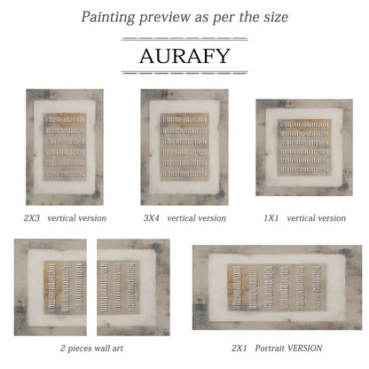 Gray General Abstract Sculpted Art High-Relief Plaster Tactile Surface Modern Organic Design AURA627