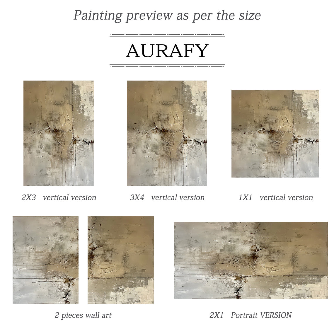 Wabi Sabi Abstract Art Plaster Textured Brown Beige High-Relief Tactile Canvas Drip Effects Modern Organic AURA556