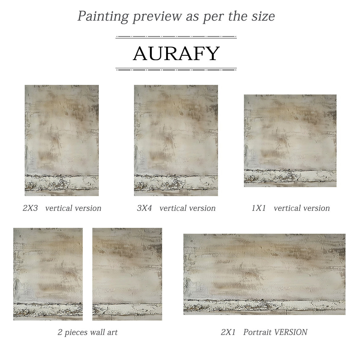 Neutral Beige Plaster Textured Abstract Wall Art | Wabi Sabi Japandi Minimalist Canvas | AURA808