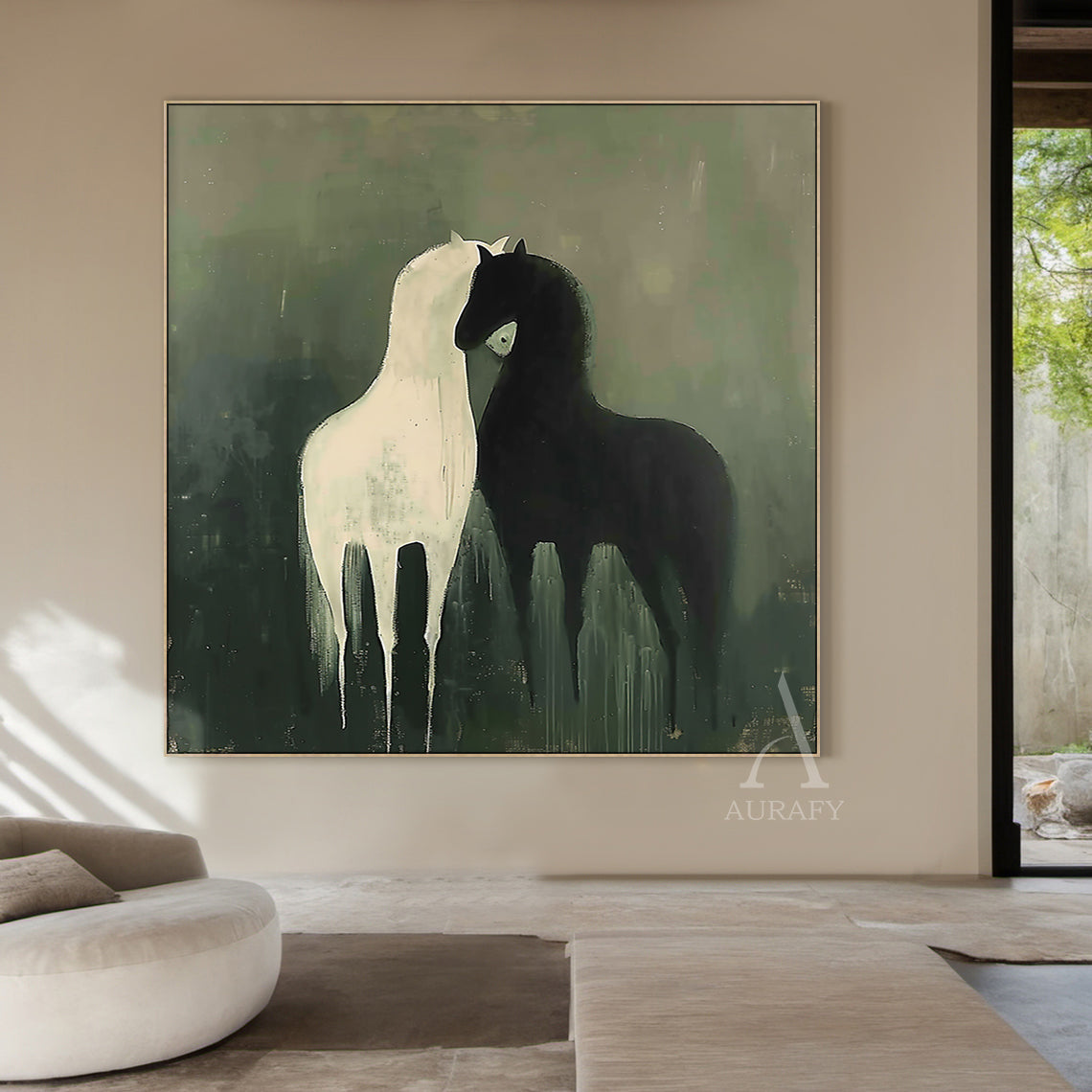 Modern Green Animal Figurine Decor for Home Living Areas AURA336