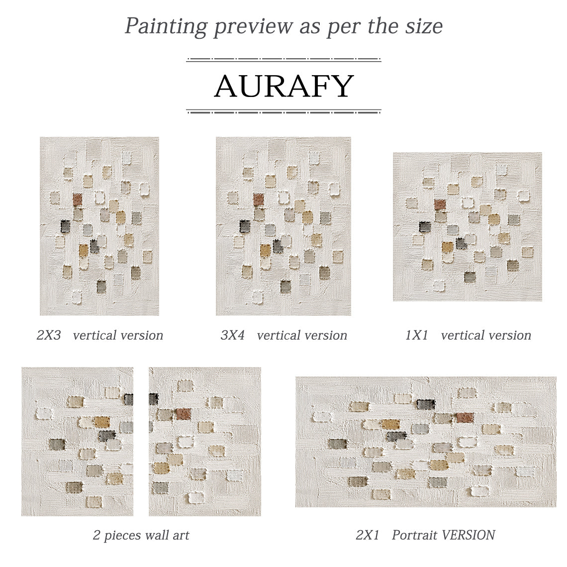 3D Textured White Plaster Japandi Wabi-Sabi Tactile Sculpted Canvas Knife Stroke Neutral Minimalist Wall Art AURA767