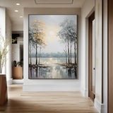 Misty Grove-Blue & Gray 3D Textured-AURA067