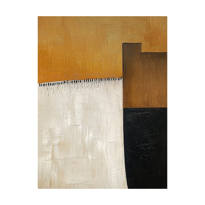 Abstract Brown Beige Wall Art Tactile Brush Stroke Thick Textured Modern Organic Piece AURA641