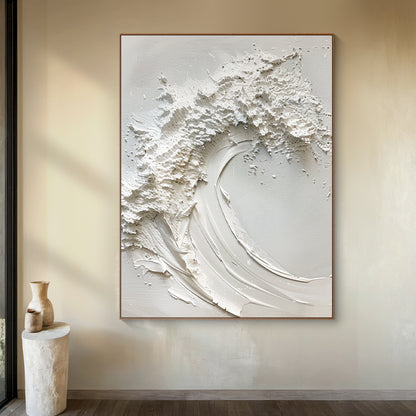 Pure Tide-White Waves & Sky 3D Touch Art-AURA118