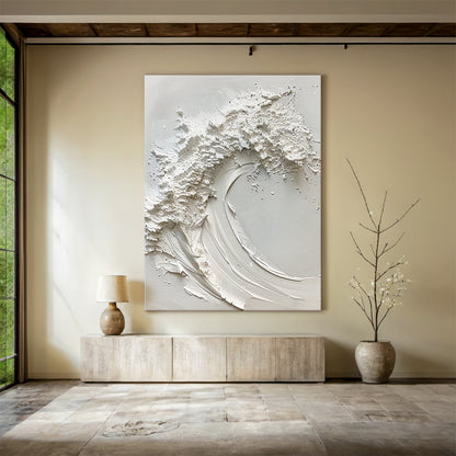 Pure Tide-White Waves & Sky 3D Touch Art-AURA118