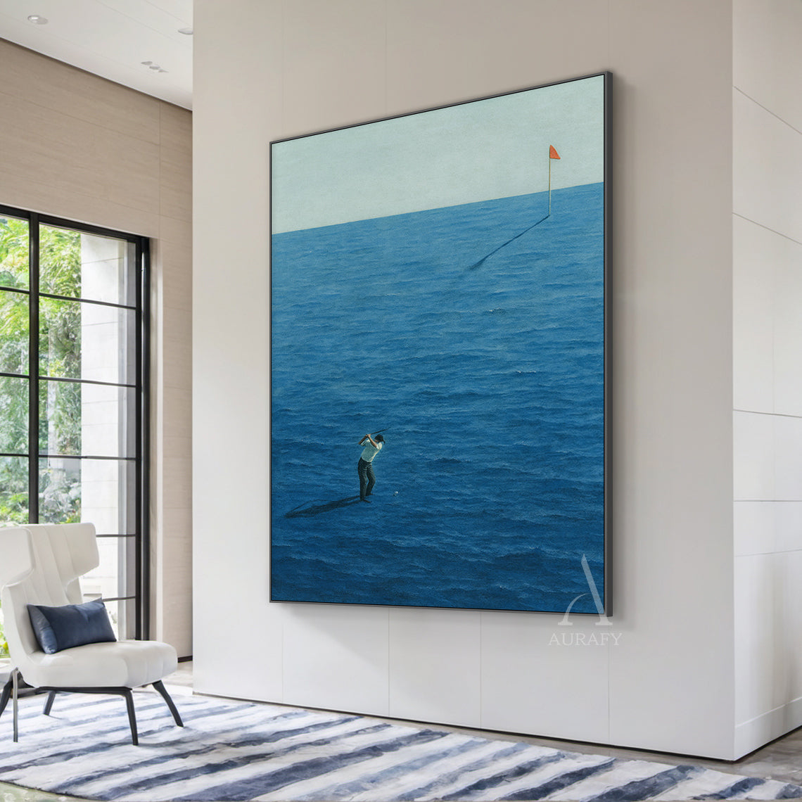 Stylish Blue Sea Themed Home Decor for Coastal Living Spaces AURA329