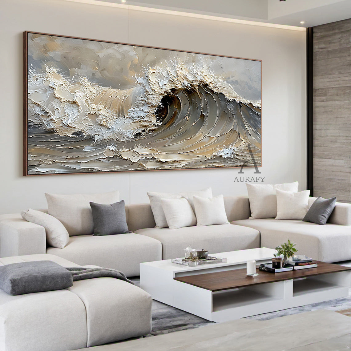 Gray Coastal Sea Beach Towel All-Season Stylish Home Decor Piece AURA324