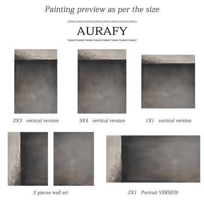 Minimalist Black Gray Wall Art for Modern Living Room Decor AURA385