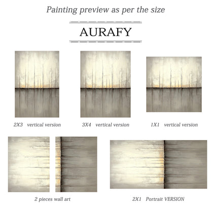 Abstract Beige Gray Modern Wall Art Decor for Living Room AURA360
