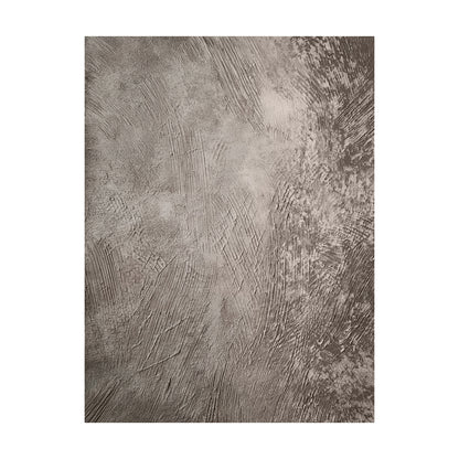 Gray Abstract Art Plaster Textured Tactile Surface Industrial Minimalist Sculpted Lines Wall Decor AURA596