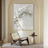 Pure Tide-White Waves & Sky 3D Touch Art-AURA118
