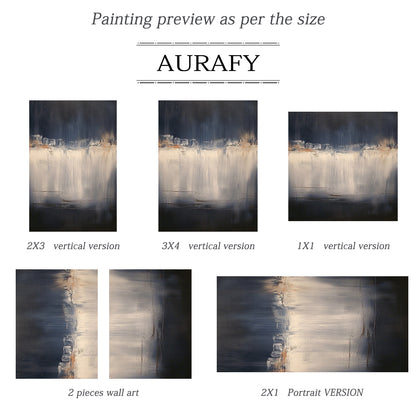 Abstract Black Beige Wall Art for Modern Living Room Decor AURA367