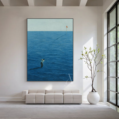 Stylish Blue Sea Themed Home Decor for Coastal Living Spaces AURA329
