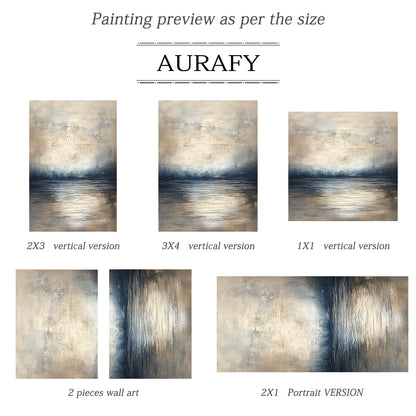 Beige Black General Abstract Wall Art for Modern Home Decor AURA300