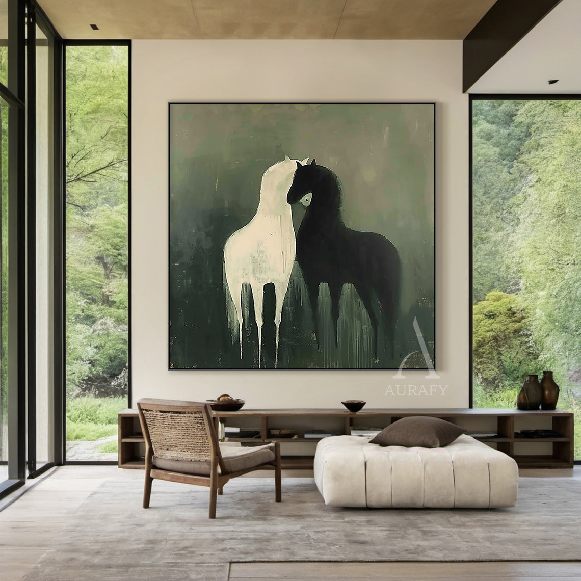 Modern Green Animal Figurine Decor for Home Living Areas AURA336
