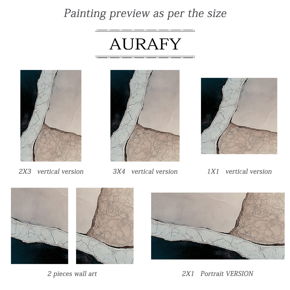 3D Textured Beige Black Painting for Modern Home Living Room AURA355