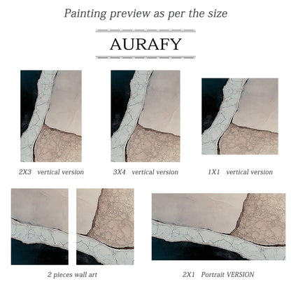 3D Textured Beige Black Painting for Modern Home Living Room AURA355
