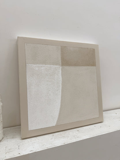 Wabi-Sabi Beige Plaster Textured Abstract Japandi Minimalist Luxe Tactile Canvas Neutral Wall Art Home Decor AURA737