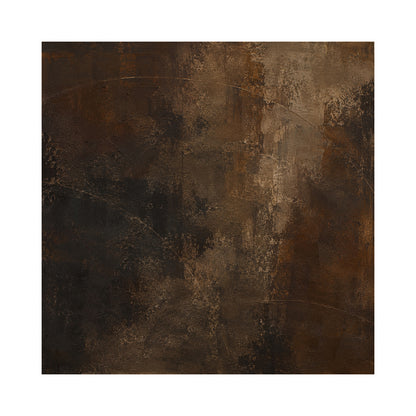 Arc Trace, Dark Brown Weathered Plaster Abstract Painting AURA871