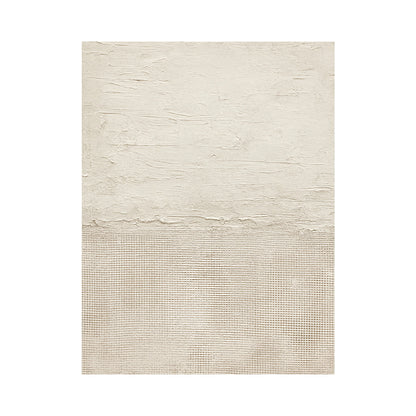 Minimalist Beige Wall Art Plaster Textured Wabi-Sabi Japandi Tactile Knife Stroke Woven Abstract Modern Artwork AURA722