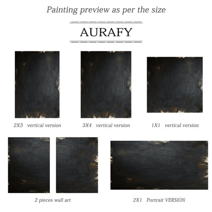 Modern Black Abstract Wall Art for Living Room Home Decor AURA357