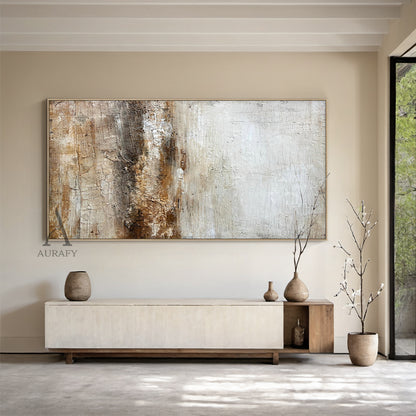 Wabi Sabi Style Beige Brown Living Room Decor Piece AURA249