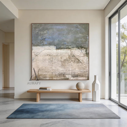 Blue General Abstract Wall Art Modern Home Decor Living Room AURA244