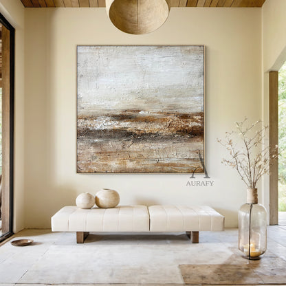 Wabi Sabi Style Beige Brown Living Room Decor Piece AURA249