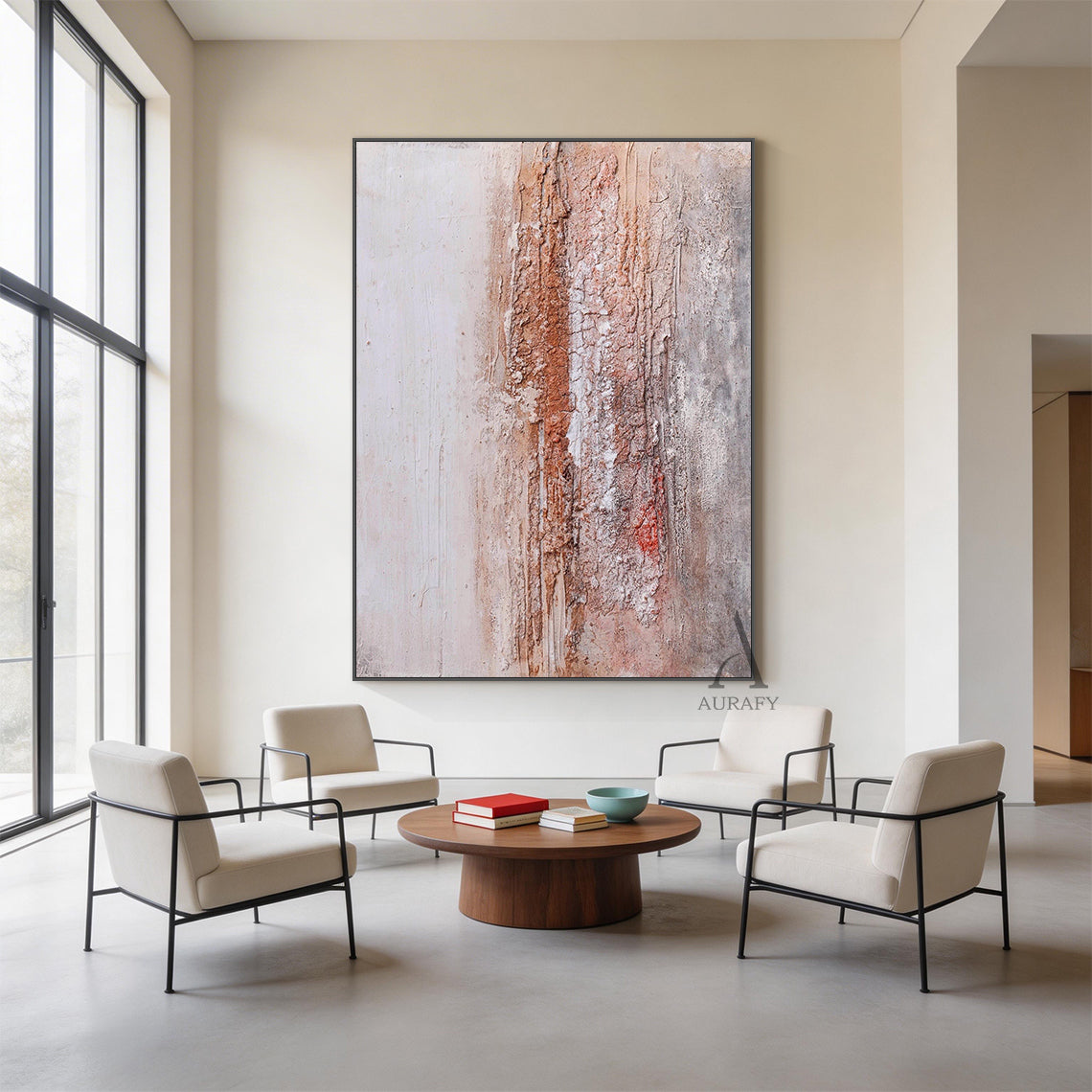 Wabi Sabi Red Beige Home Decor for Cozy Living Spaces AURA250