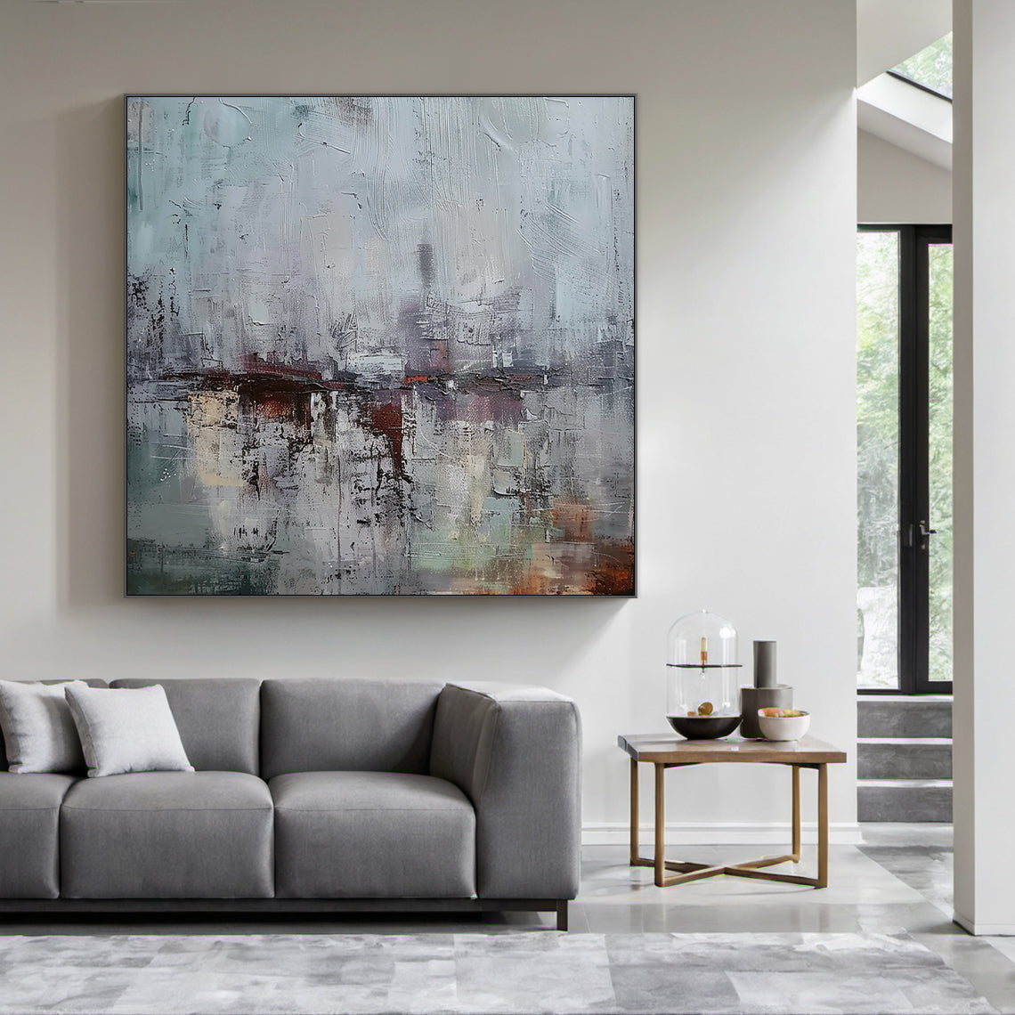 Gray Blue Wabi Sabi Style Home Decor for Cozy Spaces AURA229