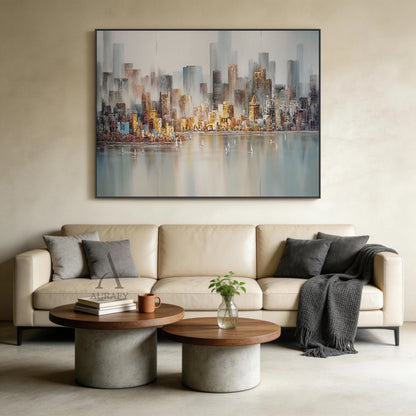 Chic Modern Gray Gold Urban City Style Fashion Accessory AURA373