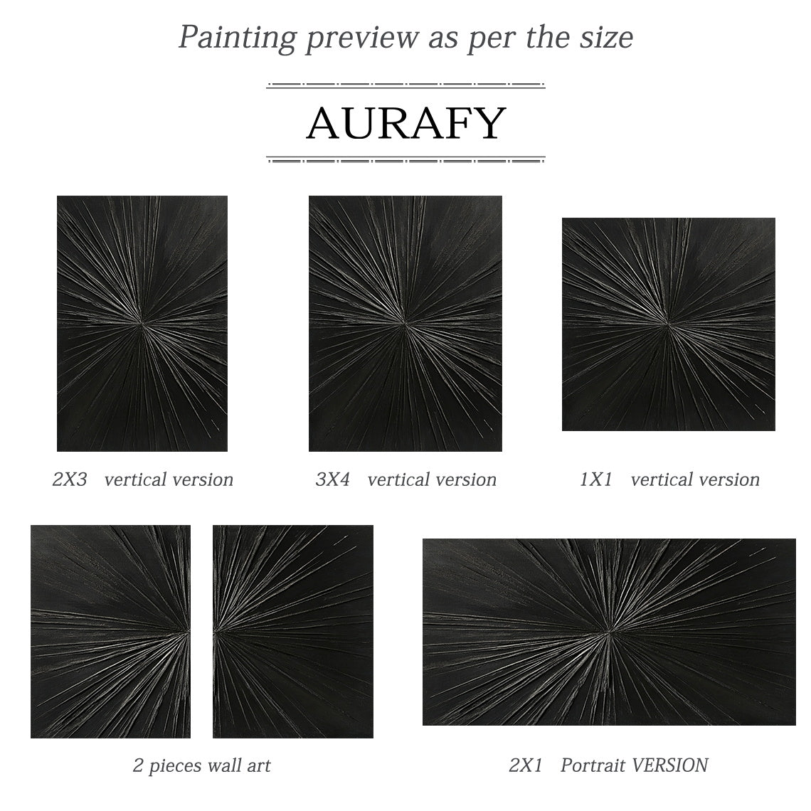 Minimalist Black Wall Art Tactile High-Relief Scratch-Textured Silver Metallic Lines Sculpted Abstract AURA456