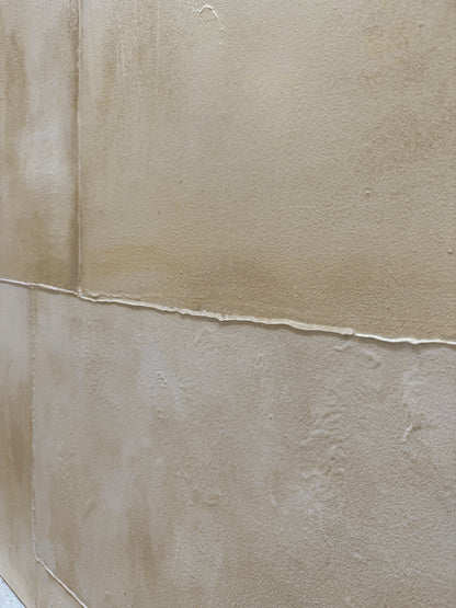 Beige Abstract Plaster Textured Wabi-Sabi Japandi Minimalist Tactile Canvas Neutral Modern Organic Wall Decor AURA733
