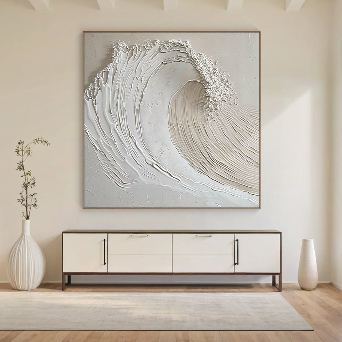 Silent Tides-Ivory & Sand 3D Textured-AURA012