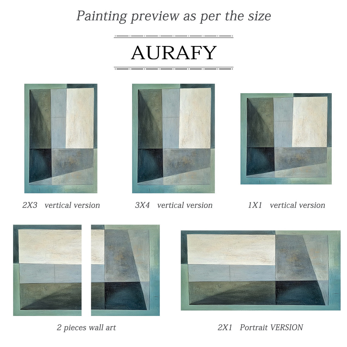 Abstract Green Beige Art Brushstroke Texture Modern Organic Tactile Canvas Wall Decor AURA614